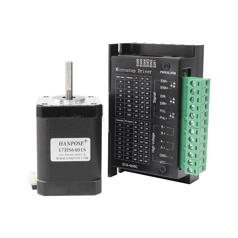 Nema17 1.8A(17HS8401) с TB6600(Национальная ассоциация владельцев электротехнических предприятий) шаговый двигатель 42 двигатель 52n. См Драйвер шагового двигателя 3D принтер 4-свинец