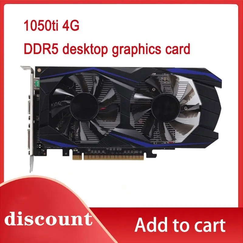 US $54.01 Portable Geforce Gtx 1050 Ti 4GB DDR5 Gddr5 128 Bit Pcie Graphics Card HDMICompatible Desktop Computer For Professional Player