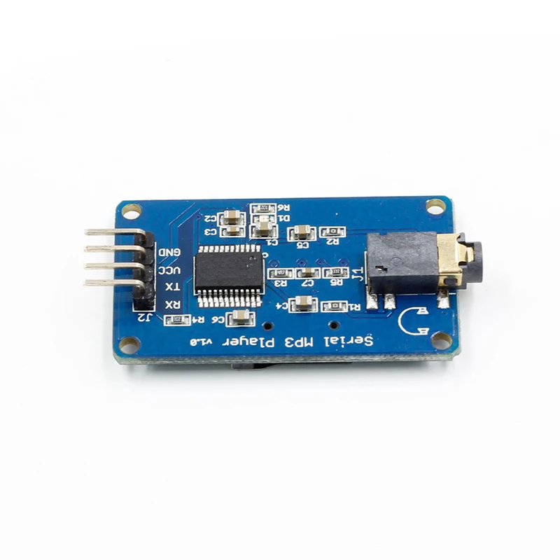 Модуль музыкального MP3 плеера YX5300 UART TTL серийный для MP3/WAV Micro SD/SDHC карты 43 мм x 25 |