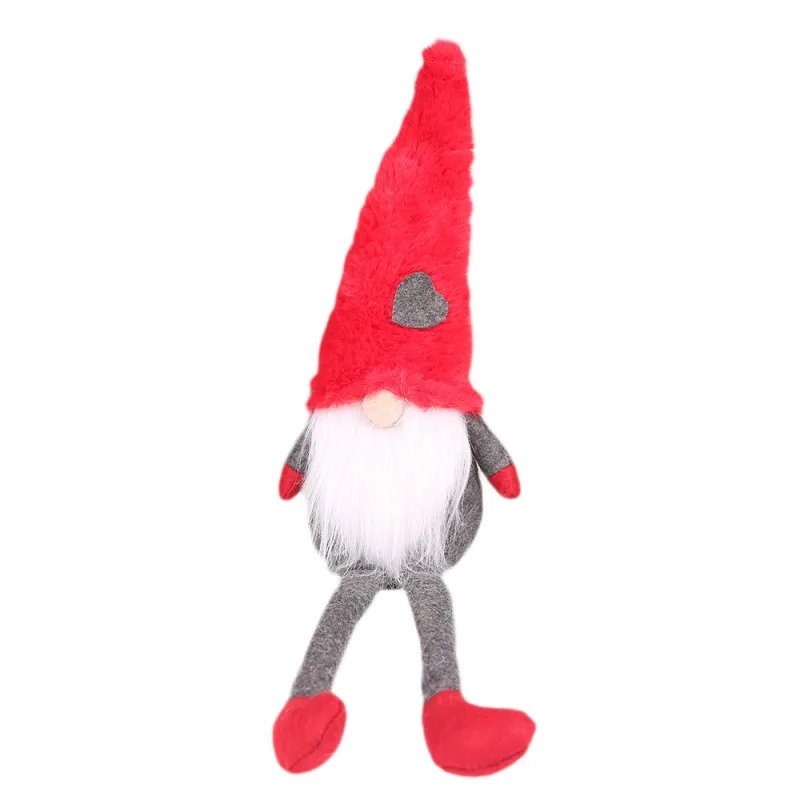 Плюшевые кукольные украшения Gnome, Шведский Рождественский Санта с красной шляпой, нордическая Статуэтка эльфа, украшение для домашнего праздника - Цвет: 11