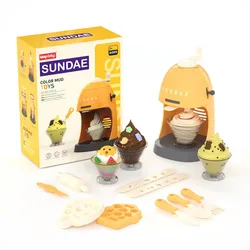Machine à crème glacée en Plasticine 4 formes, outil de moulage d'imitation pour 3 enfants et plus 