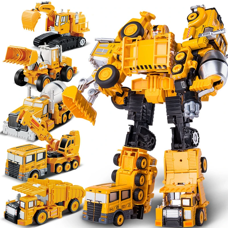 最高のギフト子供面白い5で1 Devastator形質転換ロボット玩具車minifiguresアクションフィギュアのおもちゃ Figure Toy Action Figure Toysfigure Action Aliexpress