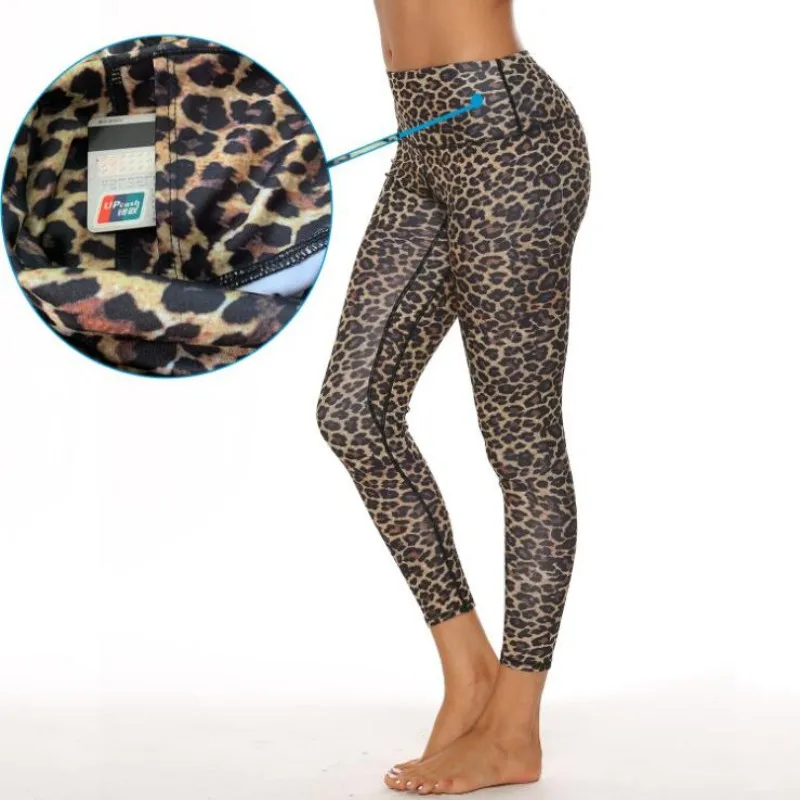 leopard workout tights