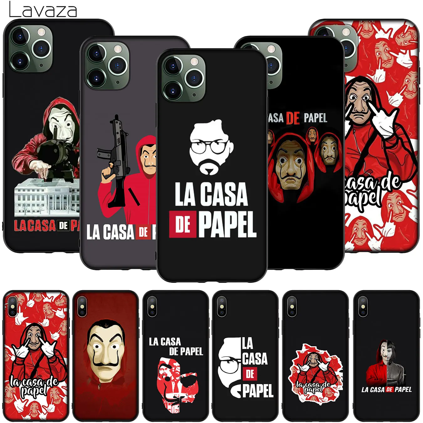 The Paper House La Casa de papel Soft Silicone Phone Case for iPhone 11 Pro XR X XS Max 10 7 8 6 6S 5 5S SE Cover |