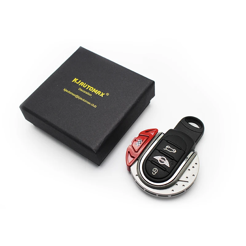 

KJAUTOMAX For Mini Cooper F54 F55 F56 F57 F60 KEY FOB Key case ABS Brake Disc Style JCW Union Jack Protect Shell