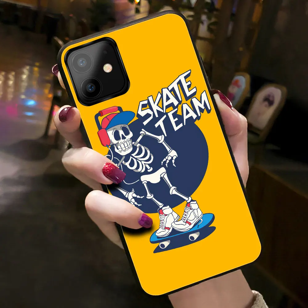 Для iPhone 11 Pro Чехол для iPhone 11 чехол Mofi Закаленное стекло протектор для iPhone 11 Pro Max чехол человек мальчик хип хоп скейтборд - Цвет: Skate team
