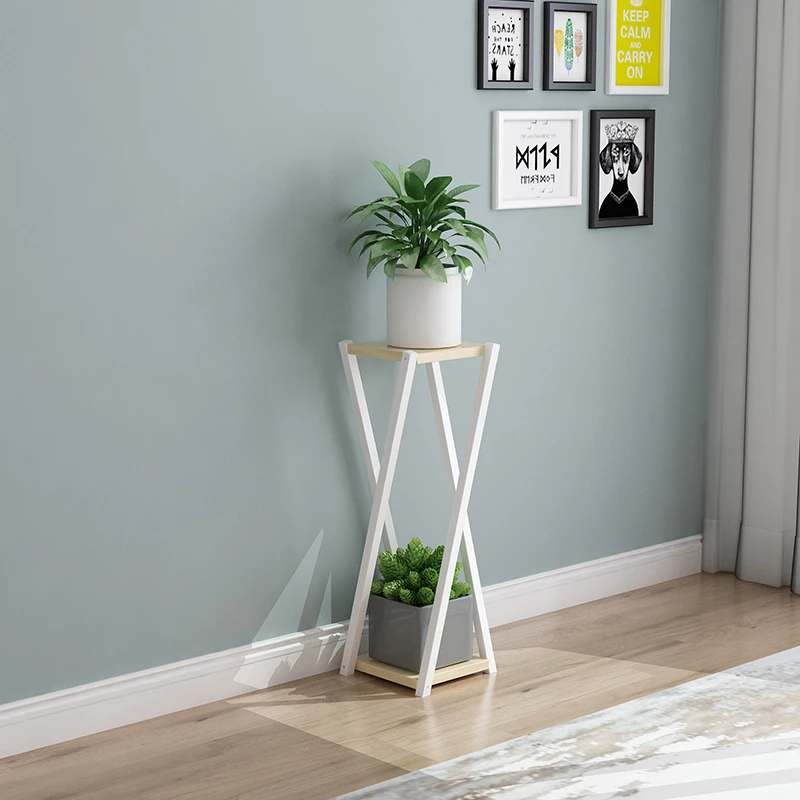 lightwalnutboard Многоэтажный Крытый бытовой провинции пространство посадочного типа экономичного типа небольшой цветок стойки - Цвет: lightwalnutboard