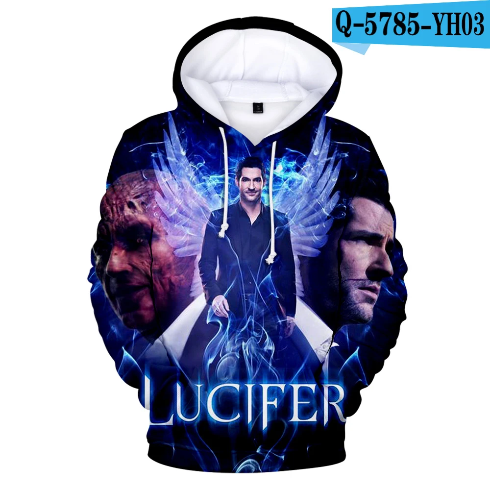 Lucifer 3D худи Lucifer Morningstar мужские/женские толстовки красивые уличные с длинным рукавом осенние женские длинные с капюшоном модные - Цвет: 3D