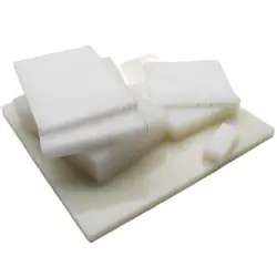 Feuille de Nylon blanche PA6, plaque de bloc d'usinage technique 