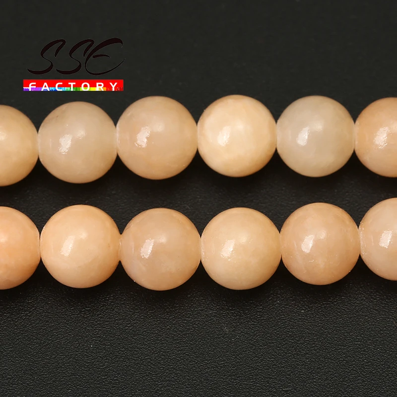 

Natural Stone Light Yellow Cloud Jades Beads Round Loose Bead For Jewelry Making 15"Inches 4 6 8 10 12mm DIY Bracelet Necklace