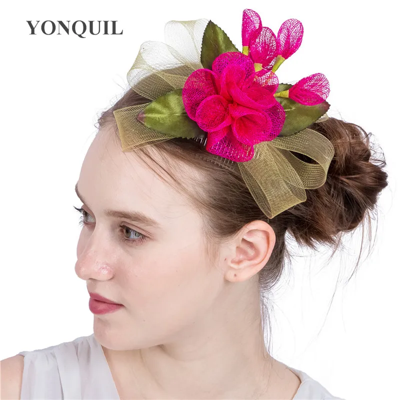Girls Holiday Floral Fascinator Hair 