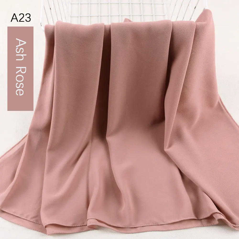 Lenço de Chiffon Hijab Feminino Muçulmano Material