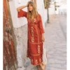 Jastie Bohemian Holiday Women Dress Boho Floral Embroidered Dresses V-Neck Long Sleeve Autumn Maxi Dresses for Women Vestidos ► Photo 1/6