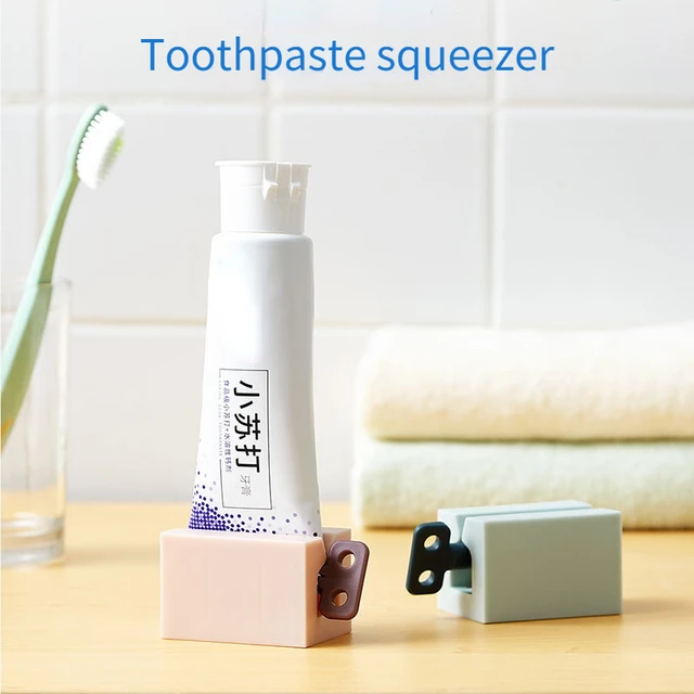 Dispensador de pasta de dientes de plástico para baño, exprimidor de pasta  dental, Soporte rodante, 1 piezas - AliExpress