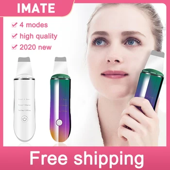 

Ultrasonic Skin Scrubber Deep Face Cleaning Machine 4 Modes Peeling Shovel Facial Pore Cleaner Face Skin Scrubber Skin Care