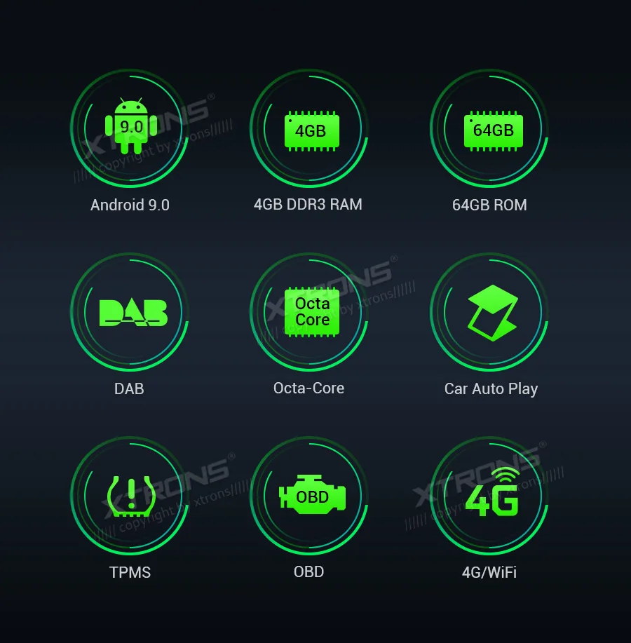 XTRONS " PX5 Android 9,0 Автомобильный плеер радио gps для VW Volkswagen Golf Passat CC Touran Tiguan Sharan для сиденья для SKODA No DVD