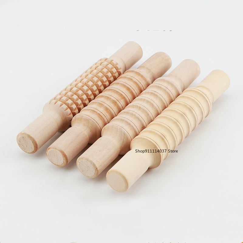Pottery Clay Wood Texture Rolling Pin Pressed Printing Striped Lattice  Embossed Tools Mud Roller DIY Pottery Tools - AliExpress