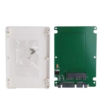 

1.8" Micro SATA 16 Pin SSD to 2.5" SATA 22Pin HDD Adapter Converter Card with Case Screws Accessories