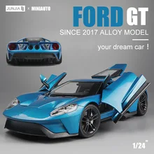 1:24 Ford GT спортивный автомобиль игрушка автомобиль модель автомобиля моделирование металлический гоночный мальчик игрушка Коллекция украшения для детей Подарки