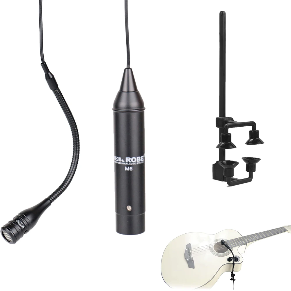 Cardioid Condenser Microphone System Clip on Musical Instruments for Saxophone Trumpet Sax Horn Tuba flute Clarinet piano violin 