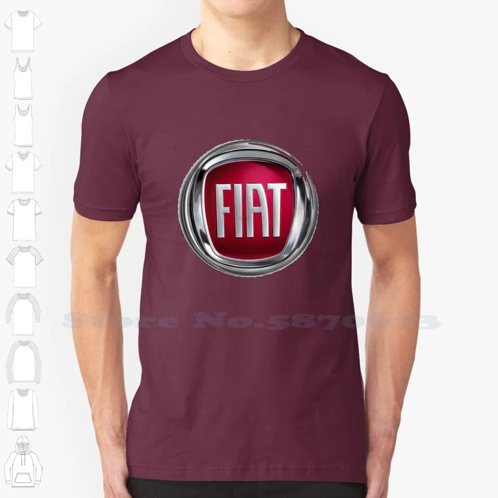 Fiat Black White Tshirt Per Uomo Donna Fiat 500 Cinquecento Point Bravo Kind Style One Panda Early 127 131 Abarth Alfa Romeo
