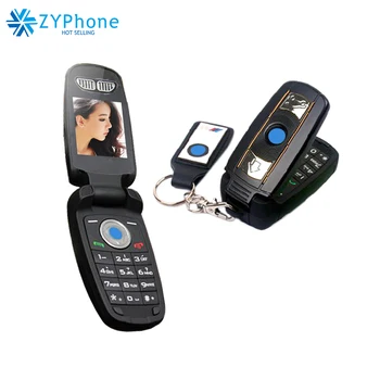 

Unlock GSM Greek Arabic Italian Small Quad-bands Super Car Special Mini Clamshell Push-button Mobile Phone Car Key Cellphone X6