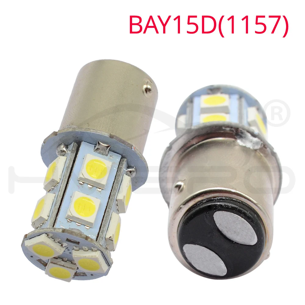 Hviero 1156 BA15S 1157 BAY15D P21W BA15D 13Led 5050 Car Led Turn Parking Signal Lights Brake Tail Lamps Auto Rear Reverse Bulbs DC 12V