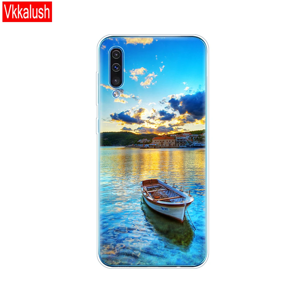 80143 Для samsung Galaxy A30S силиконовый прозрачный Футляр задняя крышка чехол для телефона samsung A30 A307 A307F SM-A307F мягкий чехол 6,4 cat - Цвет: 80143