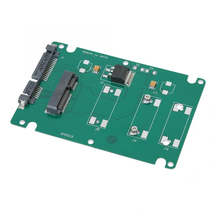 Mini PCI-E/MSATA to SATA 2.5in Adapter Riser Card Hard Drive Disk Enclosure with 7mm Case HDD Enclosure