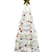 54 см x 24 см новогодняя елка Белая Мини искусственная Рождественская елка серебряные рождественские украшения для дома рождественские украшения 40P