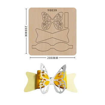 

Scrapbooking Bow Cutting Dies Leather Mold Die Cut Suitable For Common Big Shot Machines