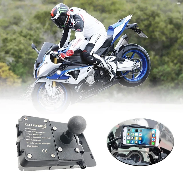 Motorrad Handyhalterung USB Ladegerät GPS Navigation für BMW