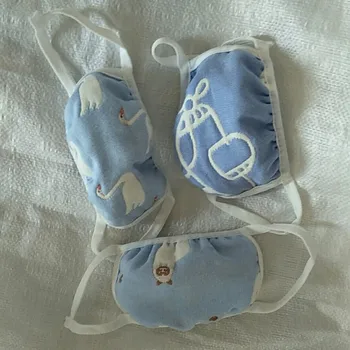 

Children Masks Cotton 6 Layers Of Gauze To Keep Warm Kids Anti Dust Mask Random Color