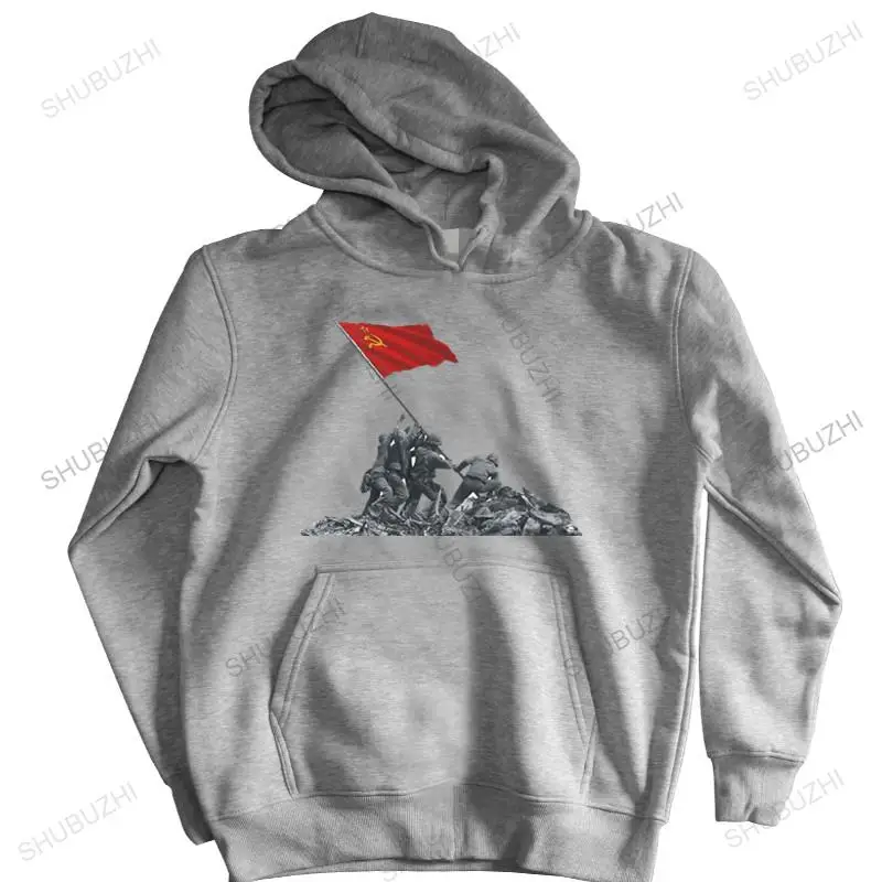 Мужская Осенняя толстовка черная с капюшоном MCU WORLD OF TANKS USSR теплые толстовки