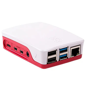 

The Red/White Official for Raspberry Pi Case for Raspberry Pi 4,Two-Part ABS Construction