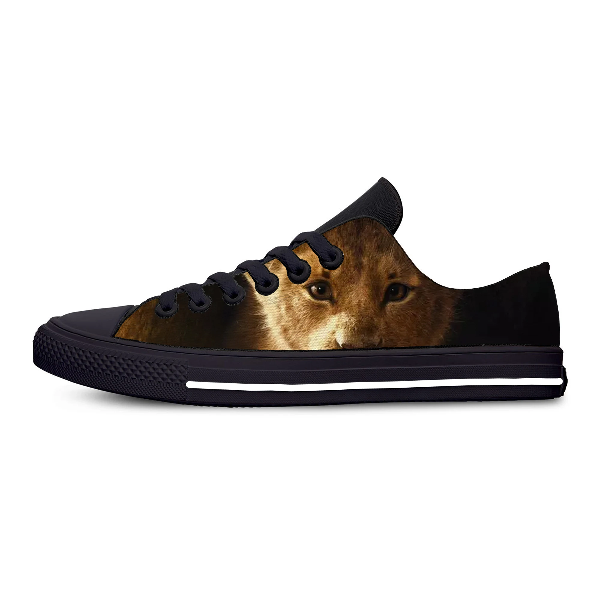 

Cartoon The Lion King Lace Up Breathable Shoes Summer Canvas Fashion Lightweight Sneakers for Women Men