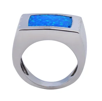 

Fashion hot sale women's white engagement ring love blue zircon rings for women 2020 jewelry