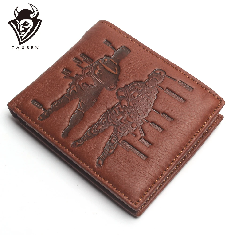 PLAYERUNKNOWN Game Wallet For Men Genuine Leather Wallets Man American  Soldiers Purses Boy Friend's Best Gift - AliExpress