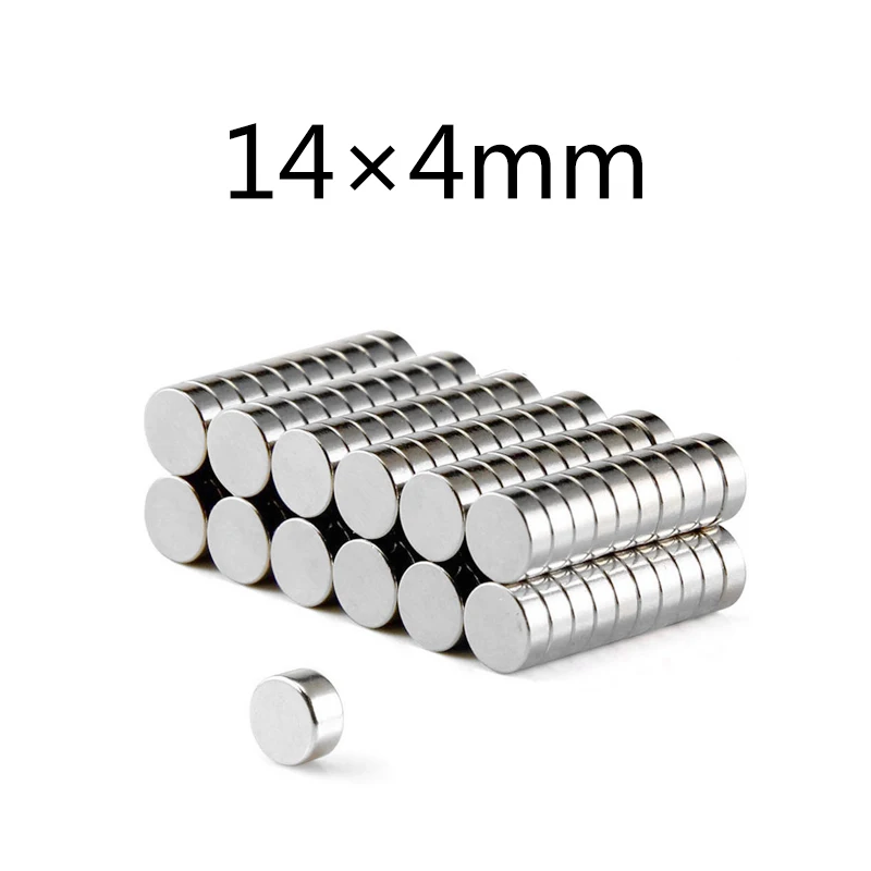 Online 30 50 100 stücke 14*4mm Hohe qualität magnet 14mm x 4mm Super Runde zylinder Neodym Permanent Magneten 14x4MM Neue Kunst Handwerk Produkt