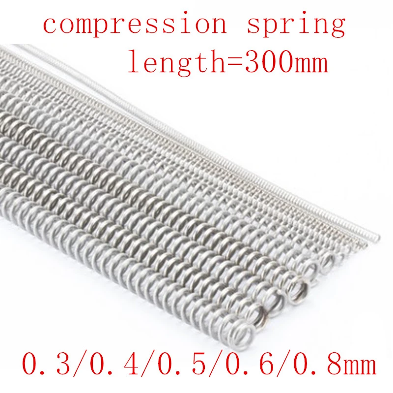 5pcs 304 Stainless Steel Compression Spring