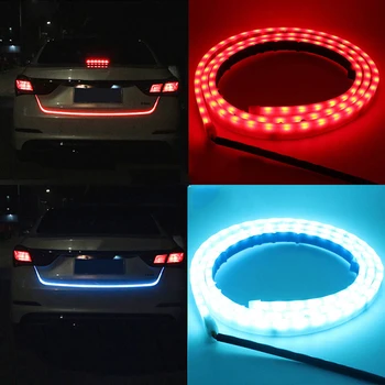 

47" Flow LED Car Tail Tailgate Strip Light Brake Driving Turn Signal Lamp Kits E