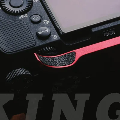 JJC A7CII A7CR Metall Daumen Hoch Griff voor Sony Alpha 7CII A7CR ILCE-7CM2 ILCE-7CR Kamera, Verbesserter Griff voor Einhändiges Fotografieren, Zilver