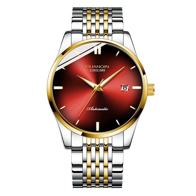

GUANQIN GJ16141 import business men watch luxury watches New Colorful luminous automatic mechanical watches relogio masculino