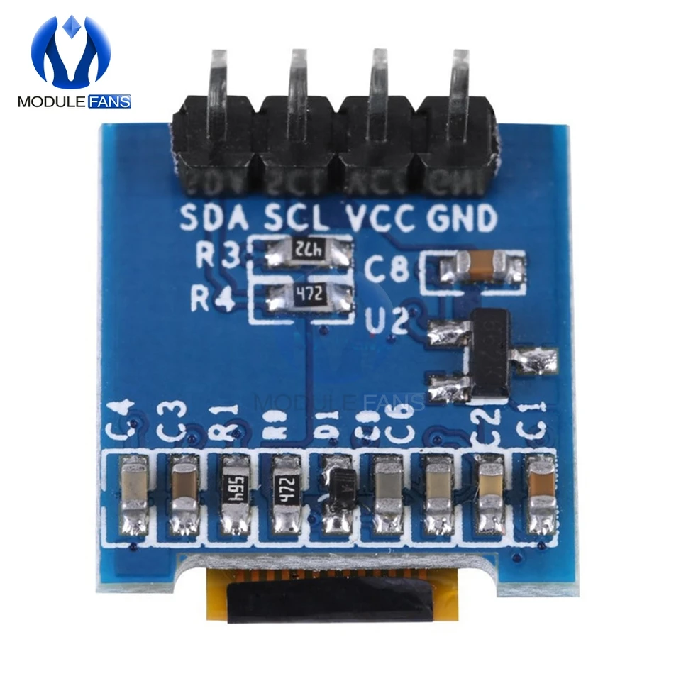 White Industrial LEDs, LCDs & Display Modules 0.66 Inch OLED Display ...