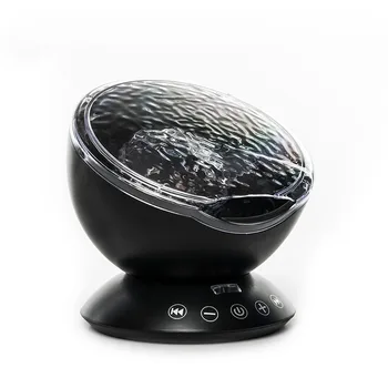 

Ocean Wave Projector LED Night Light With USB Remote Control TF Cards Music Player Speaker Projection