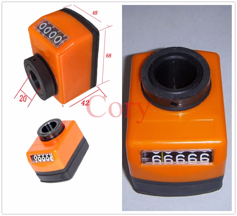 

1PCS Machine Lathe Shaft Electronic Digital Position Indicator Orange 20mm Bore