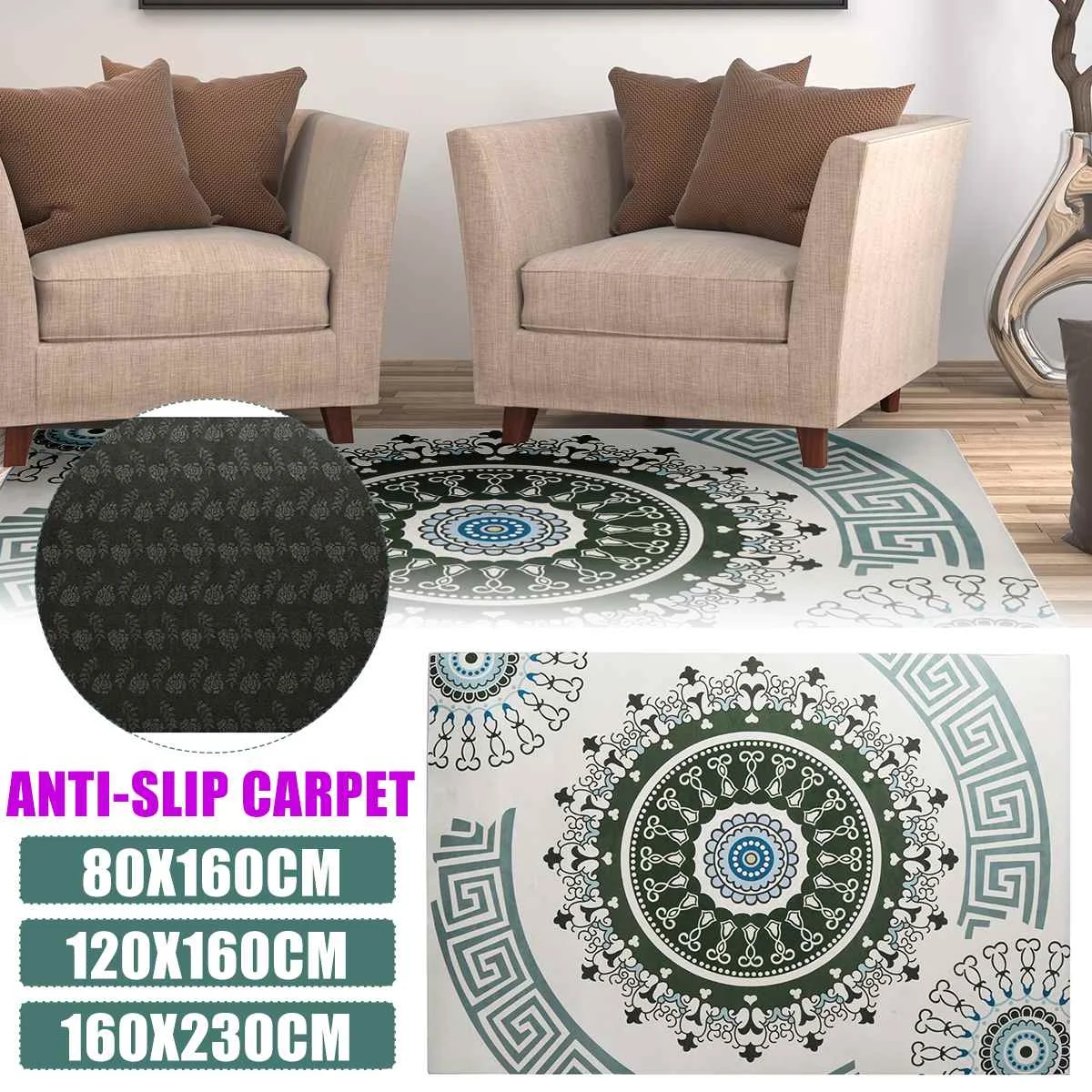 Bohemia Ethnic Mandala Round Floor Carpet Soft Classic Geometric Flower Sofa Rug Europe Retro Large Area Rug For Living Room|Carpet| - AliExpress