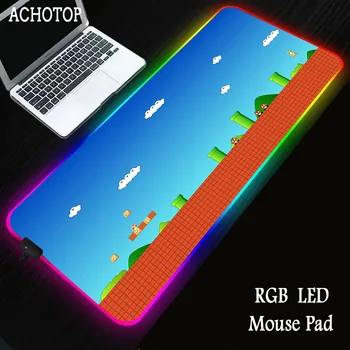

RGB Gaming Mouse Pad 400x900x4MM Colorful Luminous for PC Computer Desktop14 modes Colors LED Light Desk Mat Gaming Keyboard pad