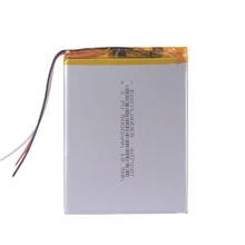 3,7 V 5000mAh 407090 полимерный литий-ионный аккумулятор аккумуляторные батареи для планшетных ПК 7 дюймов планшетный ПК 3 провода 3,7 V 5000mAh 407090 полимерный литий-ионный аккумулятор аккумуляторные батареи для планшетных ПК 7 дюймов планшетный ПК 3 провода