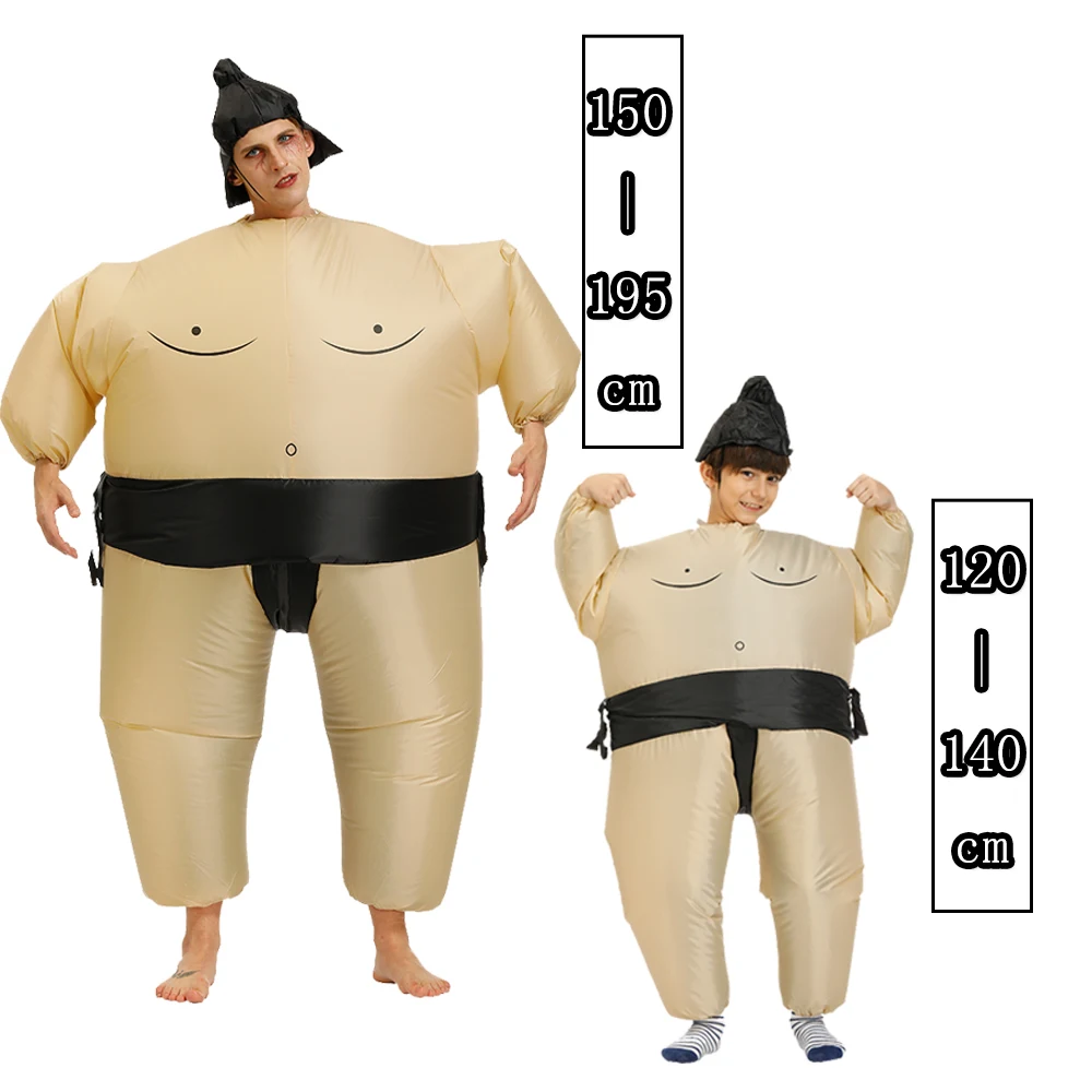 Sumo Inflatable Costume Cosplay for Kids Adult Carnival Purim Halloween Birthday Role Play Disfraz Party Funny Full body |